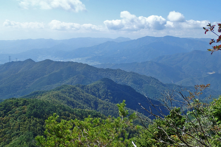 三窪高原・北西方向の視界