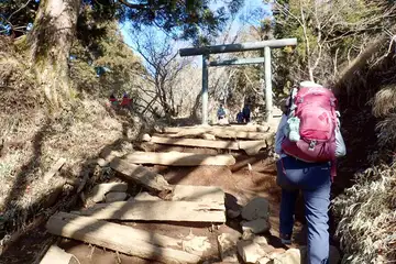 大山の銅鳥居