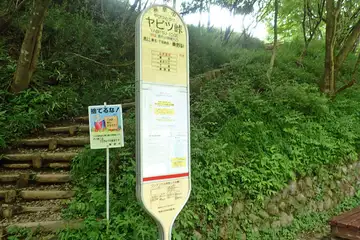 ヤビツ峠のバス停