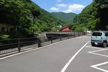 函嶺洞門の駐車場