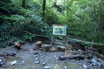 大山橋の休憩所