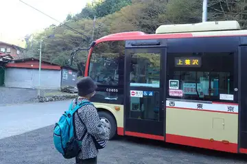 上養沢バス停