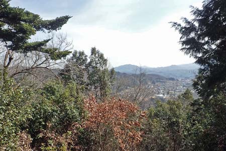 要害山からコヤシロ山・尾続へ下る最後の展望