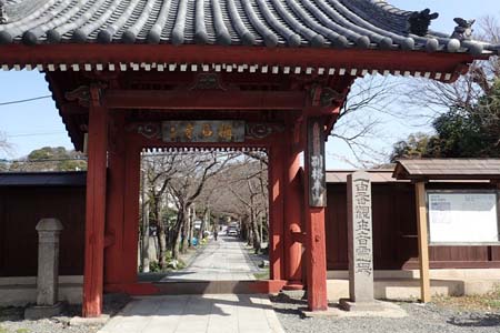 称名寺から鎌倉アルプス・称名寺の山門