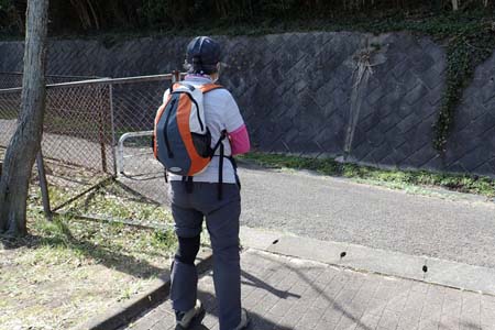 称名寺から鎌倉アルプス・横横道の下に続く坂道