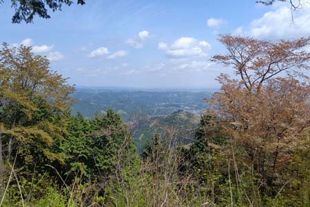 今倉山から刈寄山・展望が広がる刈寄山の山頂