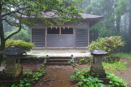 金比羅山と南沢あじさい山・林の中に琴平神社