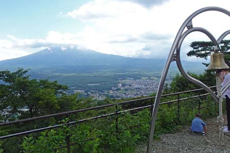 霜山から天上山・展望台からは富士山