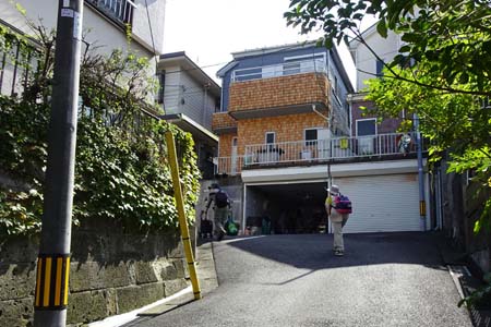 長沼公園から平山城跡公園・住宅地の中の判り難い道