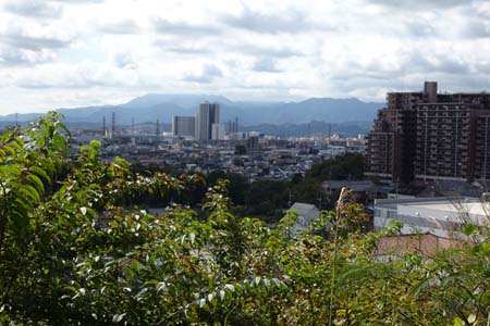 小山内裏公園から長沼公園・西展望台の先には丹沢の大山