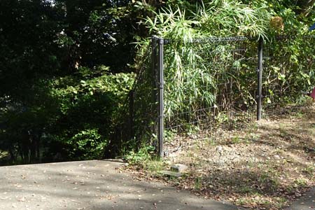 小山内裏公園から長沼公園・少し戻って階段を下って行きます