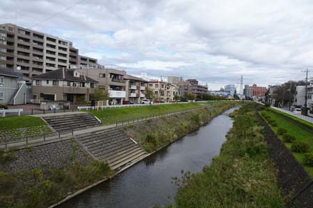桜ヶ丘公園から原峰公園・大栗川を渡ります