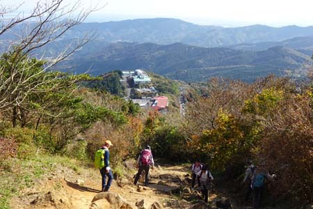 筑波山・目の前につつじヶ丘の駐車場