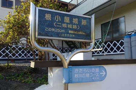 秋川丘陵・秋川丘陵コースの案内板