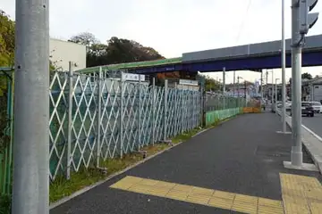 神戸橋は高速道路の高架工事