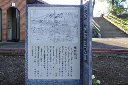 横浜市神奈川区・権現山の案内板