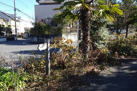 よこやまの道・住宅地の中をたどり