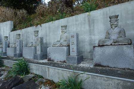 三浦市・妙音寺の地獄の十王、閻魔大王、初江王・・