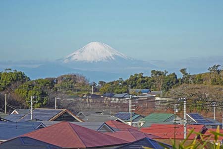 三浦市・視界が開けると富士山