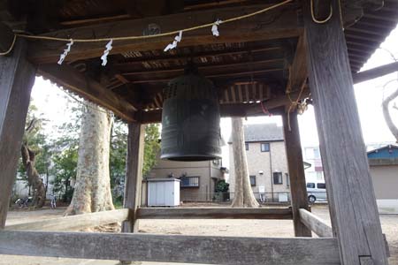 横浜市瀬谷区・左馬社の梵鐘
