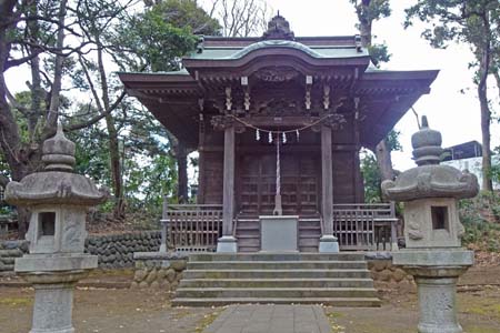 茅ヶ崎市・建彦神社の拝殿