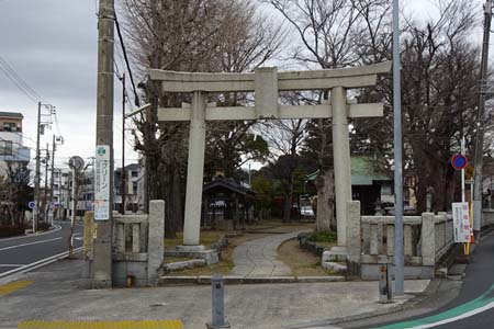 横浜市金沢区・金澤八幡神社の鳥居