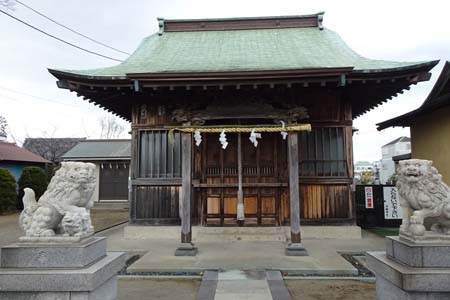 横浜市金沢区・洲崎神社の拝殿