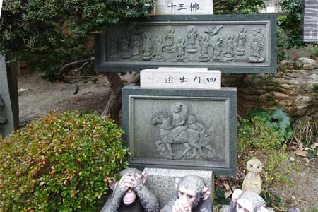 横浜市金沢区・正法院の十三仏と四門遊出