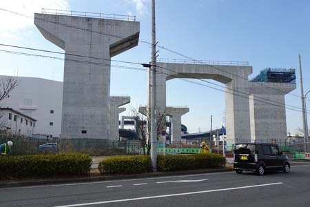 横浜市戸塚区・栄インター・ジャンクションの工事