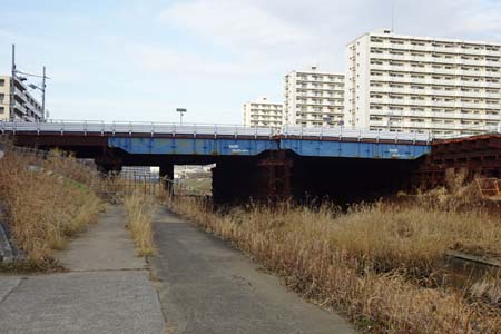 横浜市戸塚区・高島橋は仮設の橋