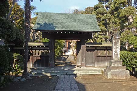 藤沢市・弥勒寺の山門