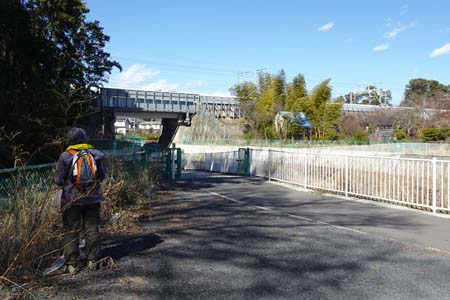 横浜市泉区・新幹線橋梁をくぐり