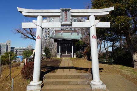 新治市民の森から横浜高尾山・飯綱神社の鳥居