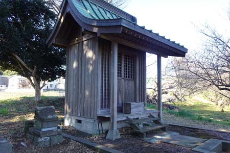 横浜市旭区・杉山大明神の社と石祠