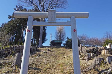 横浜市旭区・杉山大明神の石鳥居