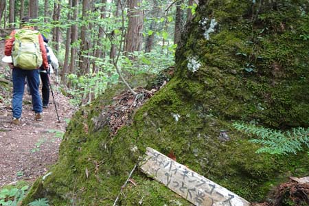 羊山公園から琴平丘陵・大きな岩はべっとく岩