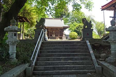 横浜市泉区・飯田神社の拝殿