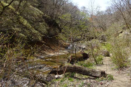 長七郎山・粕川にたどり着きました