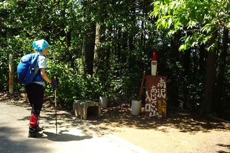 白岩滝から南沢あじさい山・あじさい山への入り口