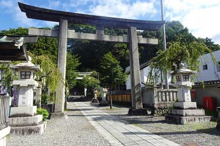 大多摩ウォーキングトレイルＡ－１・住吉神社の石鳥居