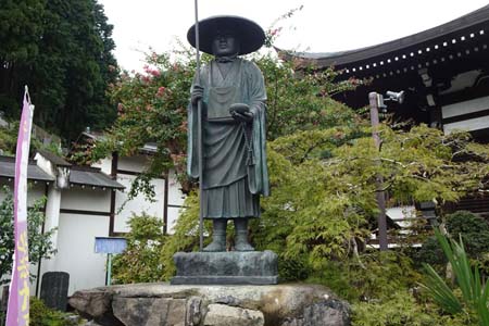 青梅市・即清寺の弘法大師像