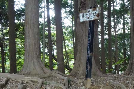 八王子城山・たどり着いた富士見台