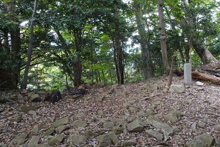 八王子城山・土塁も残っているようです
