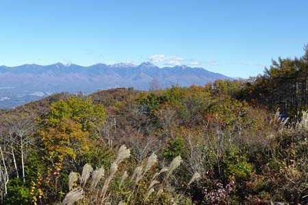 守屋山・雪を被った八ヶ岳