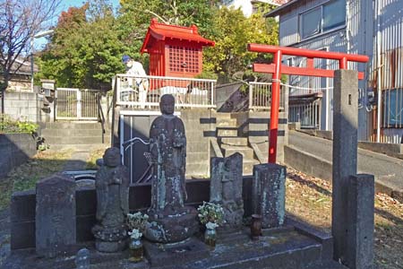 横浜市栄区・稲荷神社と石仏群