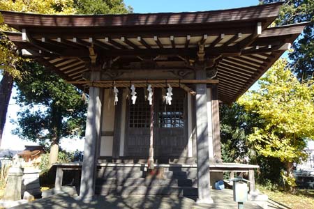 横浜市旭区・鶴ヶ峰神社の拝殿