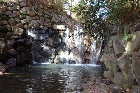 横浜市旭区・３ｍほどの白糸の滝