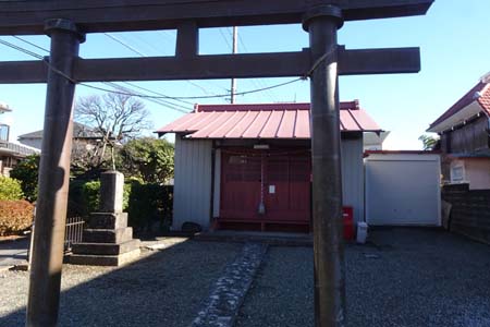横浜市都筑区・道端に八坂神社