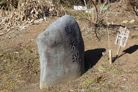 小野路・道端に草木塔