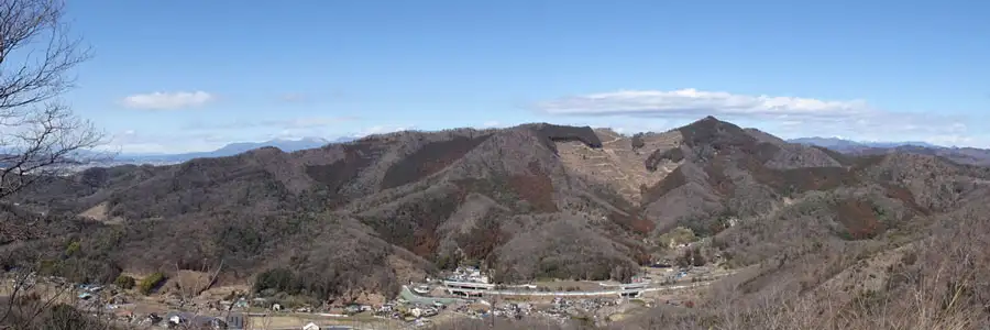 天狗山から眺める大岩山